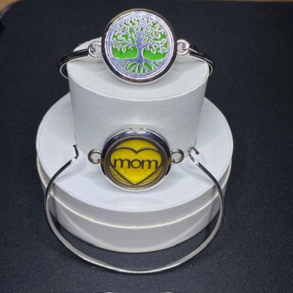 Aromatherapy Bangle Bracelet Multicolor Heart Mom - Picture 12 of 12